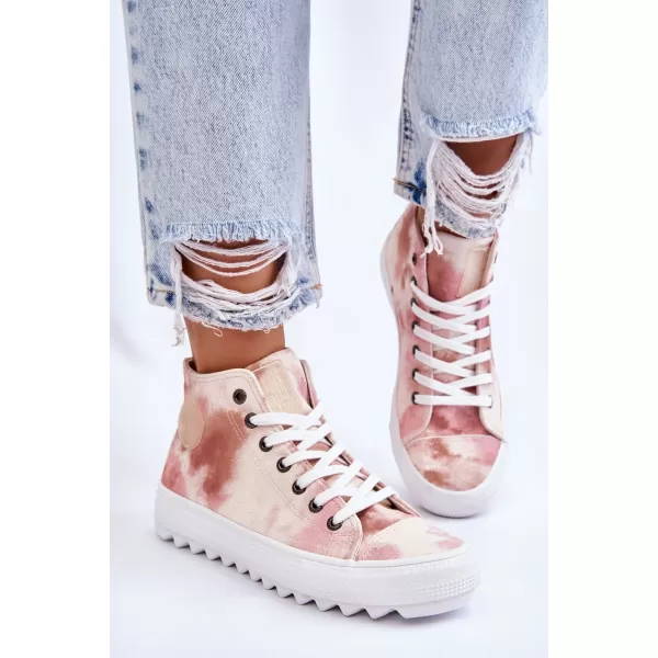  Dámske tenisky BIG STAR LL274048 BEIGE/NUDE Big Star Shoes 