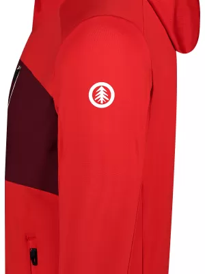 Pánska mikina powerfleece NORDBLANC BRACKEN NBWFM8286 ČERVENÁ