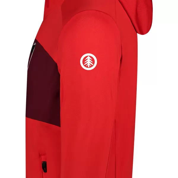  Pánska mikina powerfleece NORDBLANC BRACKEN NBWFM8286 ČERVENÁ 
