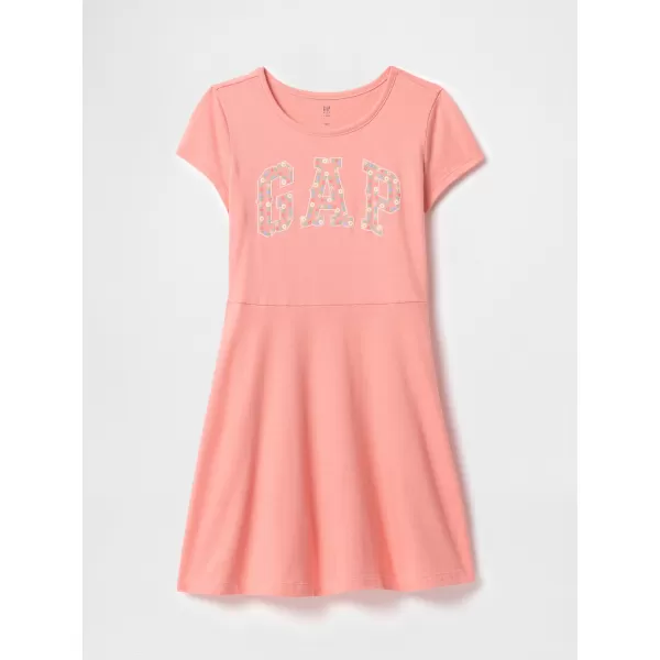  Detské šaty GAP LOGO DRESS 745993-01 TEA ROSE 