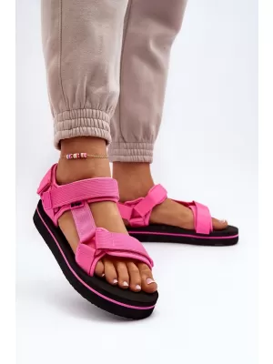 Dámske sandále LEE COOPER LCW-23-34-2613 BLACK/FUCHSIA