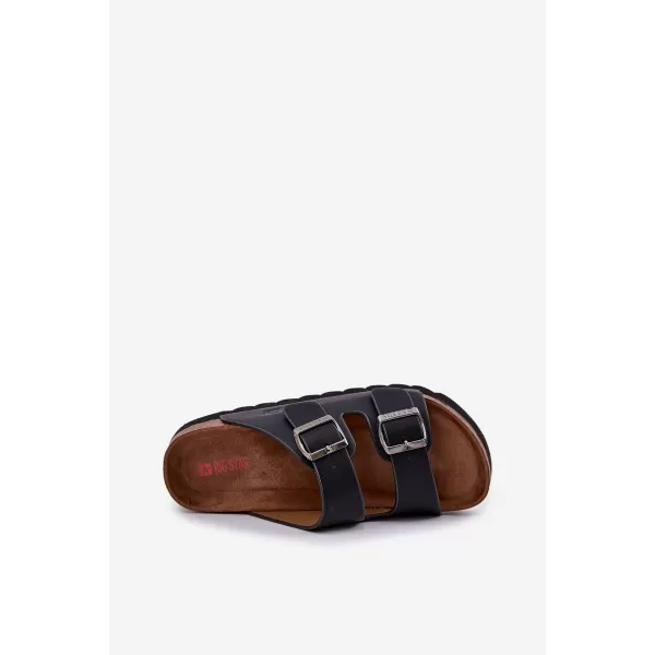  Pánske šľapky BIG STAR NN174531 BLACK Big Star Shoes 