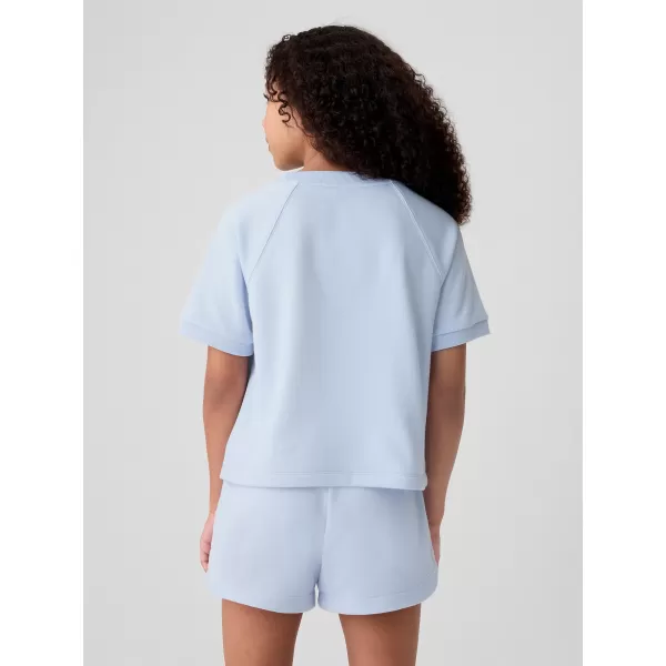  Detské tričko GAP RAGLAN PULLOVER 427789-01 BICOASTAL BLUE 