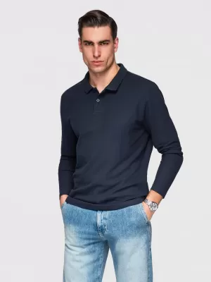 Pánske tričko OMBRE OM-POBL-0162 NAVY BLUE