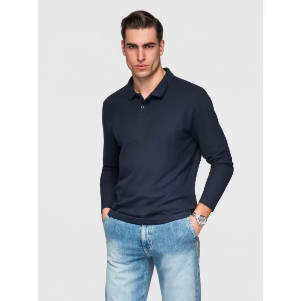  Pánske tričko OMBRE OM-POBL-0162 NAVY BLUE 
