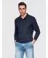 Pánske tričko OMBRE OM-POBL-0162 NAVY BLUE