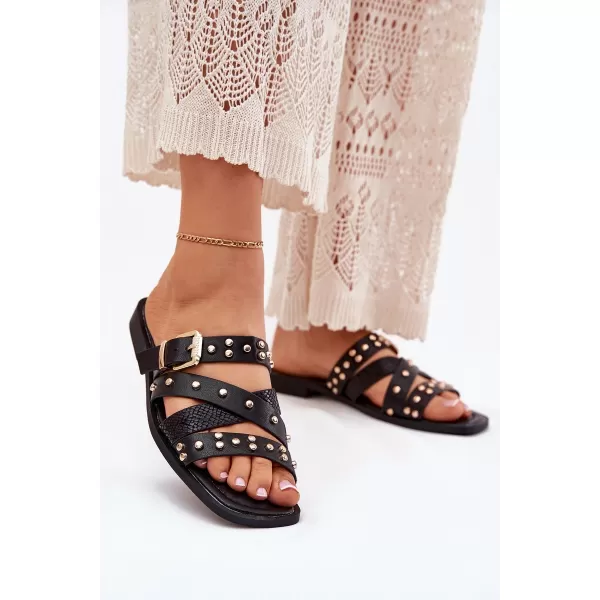  Dámske šľapky BOTO MANITTE 37865 BLACK 