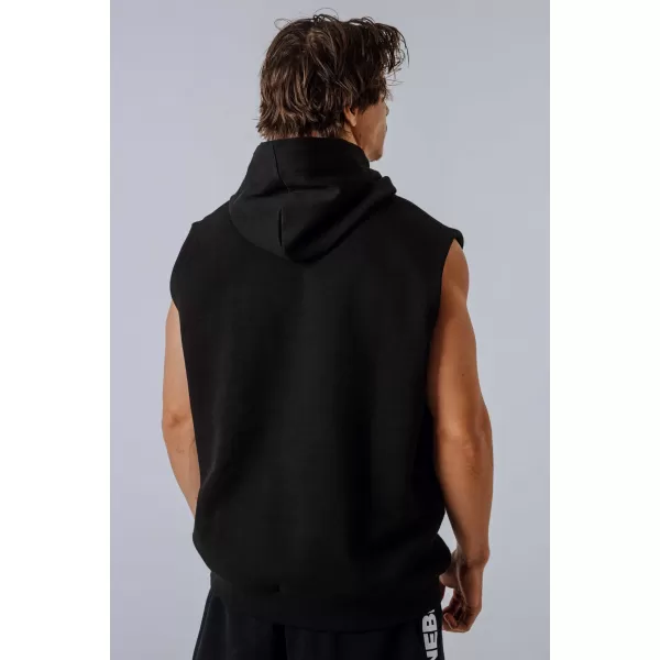  HERO 299 BLACK Nebbia mikina bez rukávov 