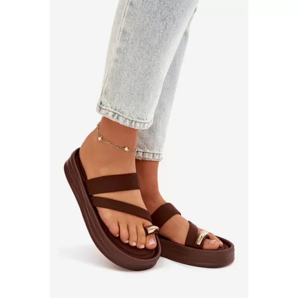  Dámske šľapky BOTO FARIELLE 41284 BROWN 