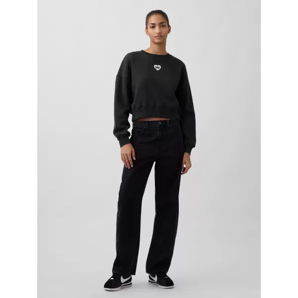  Dámska mikina GAP CREW CROP SWEATSHIRT 852831-01 MOONLESS NIGHT 