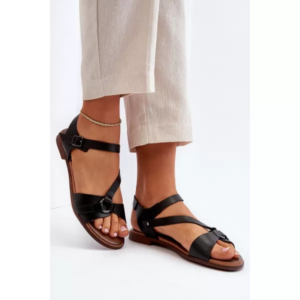  Dámske sandále ZAZOO 40182 BLACK 