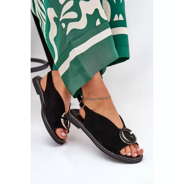  Dámske sandále BOTO KV27-053 35820 BLACK 