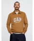 Pánska mikina GAP POLO HALF ZIP SWEATSHIRT 744734-00 BRIGHT BROWN