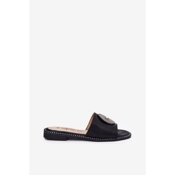  Dámske šľapky S.BARSKI KV51-013 BLACK 