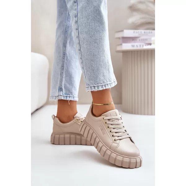 Dámske topánky BIG STAR MM274618 BEIGE Big Star Shoes 