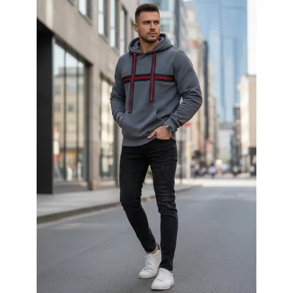  Pánska mikina DSTREET BX5937 SIVÁ 