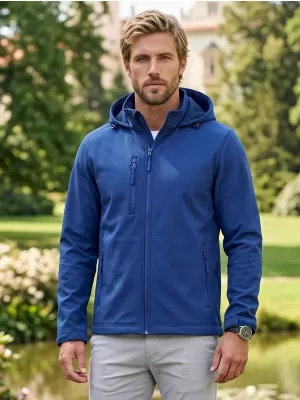 Pánska softshellová bunda ALTISPORT NoPrint NP/ALM845 KRÁĽOVSKY MODRÁ