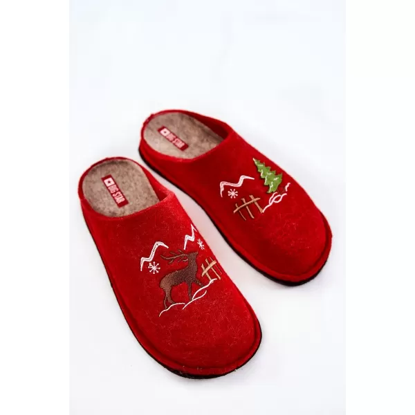  Dámske šľapky BIG STAR KK276017 RED/BEIGE Big Star Shoes 