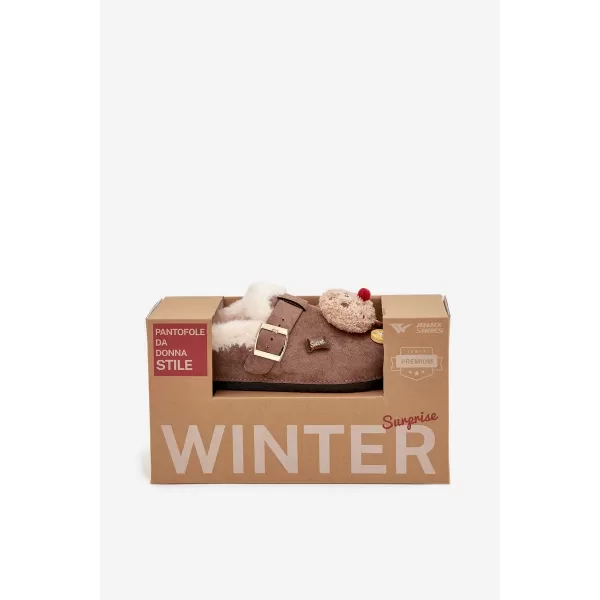  Dámske šľapky BOTO THALORA 40800 BROWN 