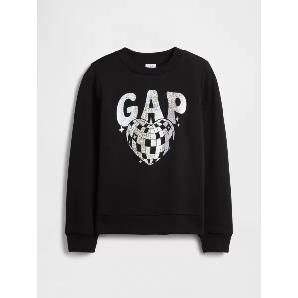  Detská mikina GAP CREW SWEATSHIRT 839149-07 DISCO BALL SILVER 