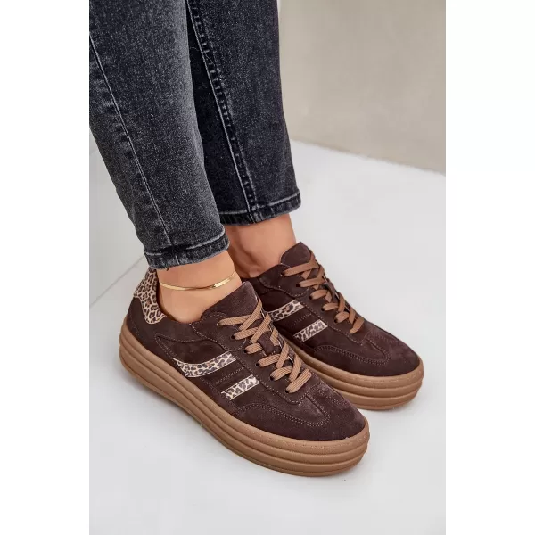  Dámske topánky ZAZOO N1176 BROWN/BEIGE 
