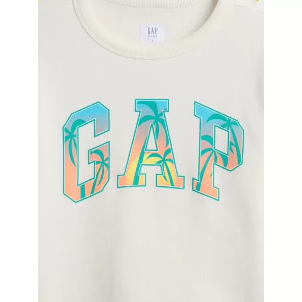  Detská mikina GAP LOGO SWEATSHIRT 770622-03 NEW OFF WHITE 