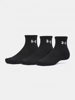 Ponožky UNDER ARMOUR PERFORMANCE COTTON 3P QTR 6009686-008 ČIERNA