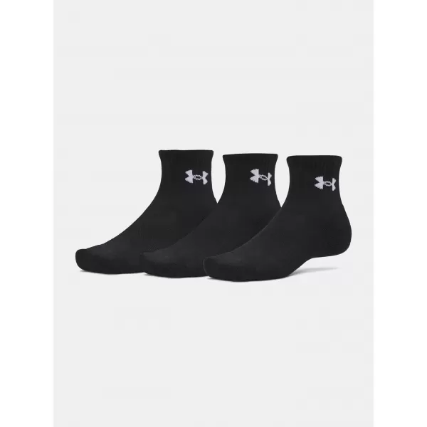  Ponožky UNDER ARMOUR PERFORMANCE COTTON 3P QTR 6009686-008 ČIERNA 