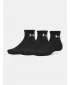 Ponožky UNDER ARMOUR PERFORMANCE COTTON 3P QTR 6009686-008 ČIERNA