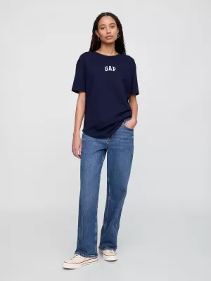 Dámske tričko GAP LOGO BOYFRIEND TEE 407990-07 NAVY UNIFORM