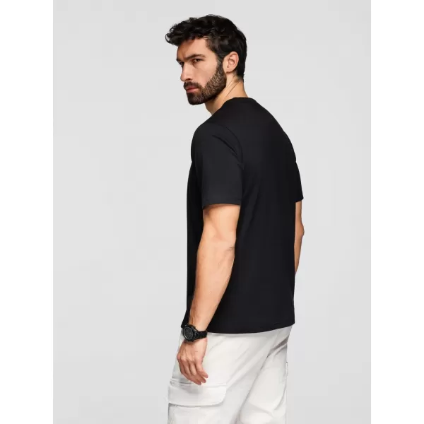  Pánske tričko OMBRE OM-TSPT-0261 BLACK 