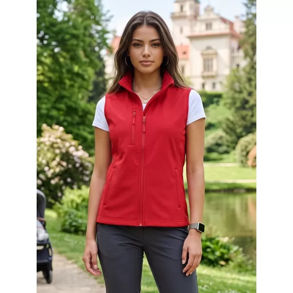  Dámska softshellová vesta ALTISPORT NoPrint NP/ALW965 ČERVENÁ 