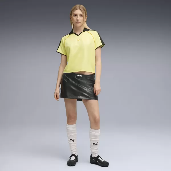  Dámske funkčné tričko PUMA T7 RELAXED FOOTBALL JERSEY 632157-35 ZLATÝ MESIAC 