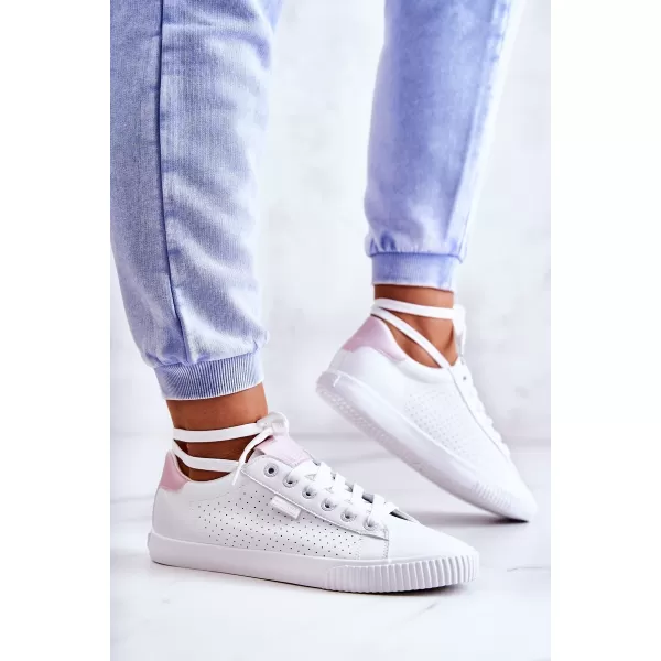  Dámske tenisky BIG STAR HH274073 WHITE/PINK Big Star Shoes 