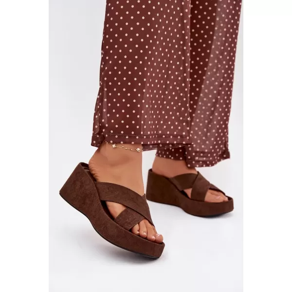  Dámske šľapky BOTO CALORINE 41357 BROWN 