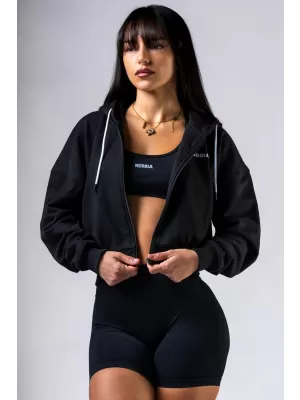 Mikina na zips POWER 895 BLACK Nebbia