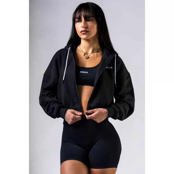  Mikina na zips POWER 895 BLACK Nebbia 