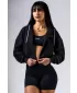 Mikina na zips POWER 895 BLACK Nebbia