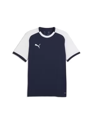 Pánske funkčné tričko PUMA TEAMLIGA26 MATCHDAY JERSEY 706544_06 PUMA NÁMORNÍCKA/PUMA BIELA