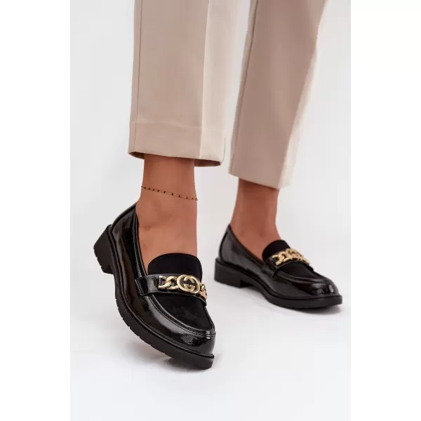  Dámske mokasíny D&A HY52-540 BLACK 