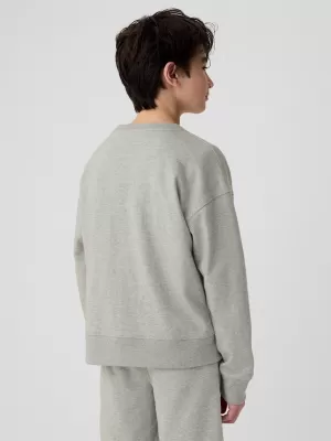 Detská mikina GAP LOGO SWEATSHIRT 406762-00 LIGHT HEATHER GREY