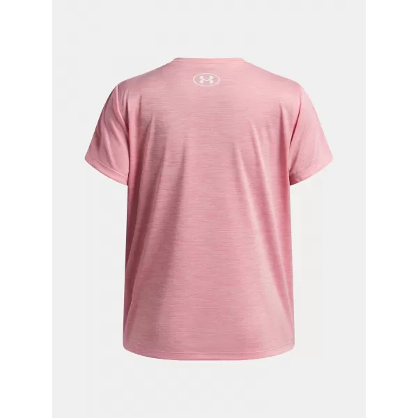  Dievčenské tričko UNDER ARMOUR TECH TWIST WDMK LOGO SS 6007134-600 RUŽOVÁ 