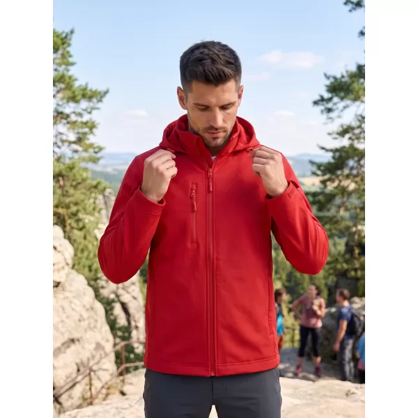  Pánska softshellová bunda ALTISPORT NoPrint NP/ALM845 ČERVENÁ 