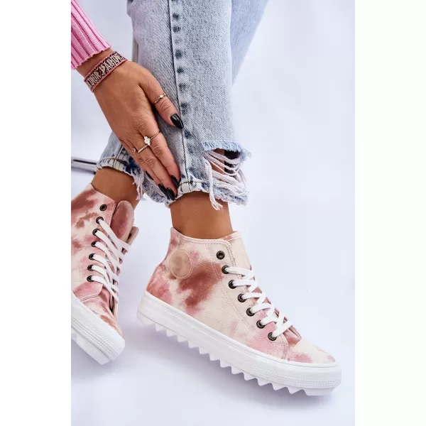  Dámske tenisky BIG STAR LL274048 BEIGE/NUDE Big Star Shoes 