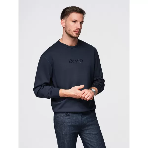  Pánska mikina OMBRE OM-SNBC-0199 DARK BLUE 