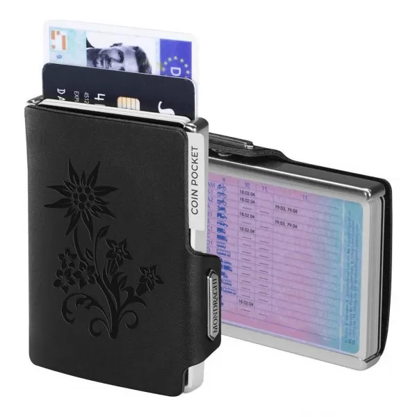  Peňaženka MONDRAGHI Silhouette Edelweiss BLACK 