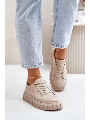 Dámske topánky BIG STAR MM274618 BEIGE Big Star Shoes