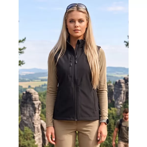  Dámska softshellová vesta ALTISPORT NoPrint NP/ALW965 ČIERNA 