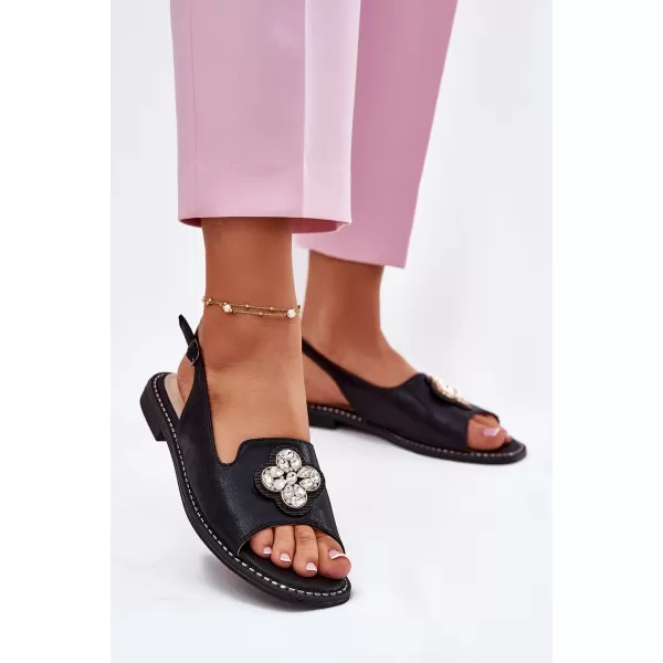  Dámske sandále S.BARSKI KV51-080 BLACK 