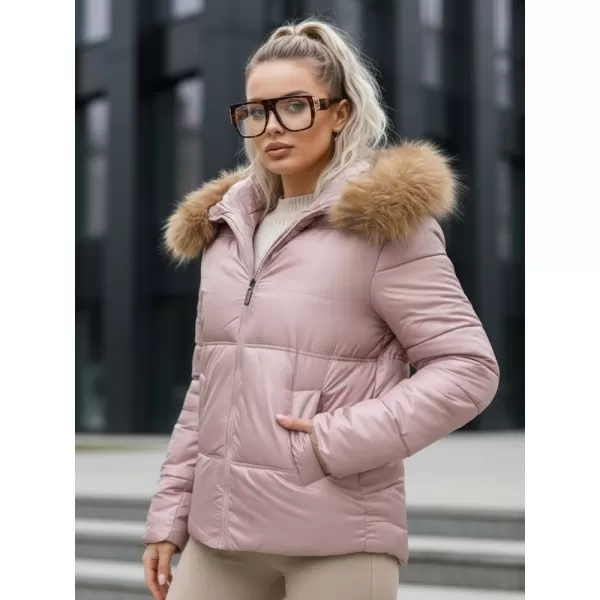  Dámska bunda DSTREET TY5526 RUŽOVÁ 
